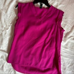 Vibrant Pink Sleeveless Women's Top